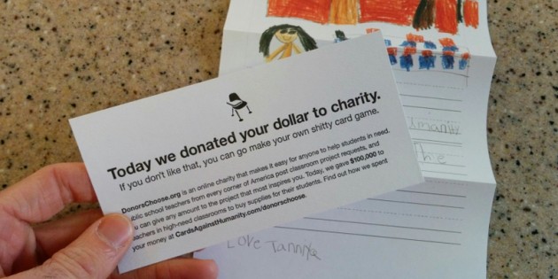Cards Against Humanity Combats Inhumanity Cards Against Humanity Combats Inhumanity